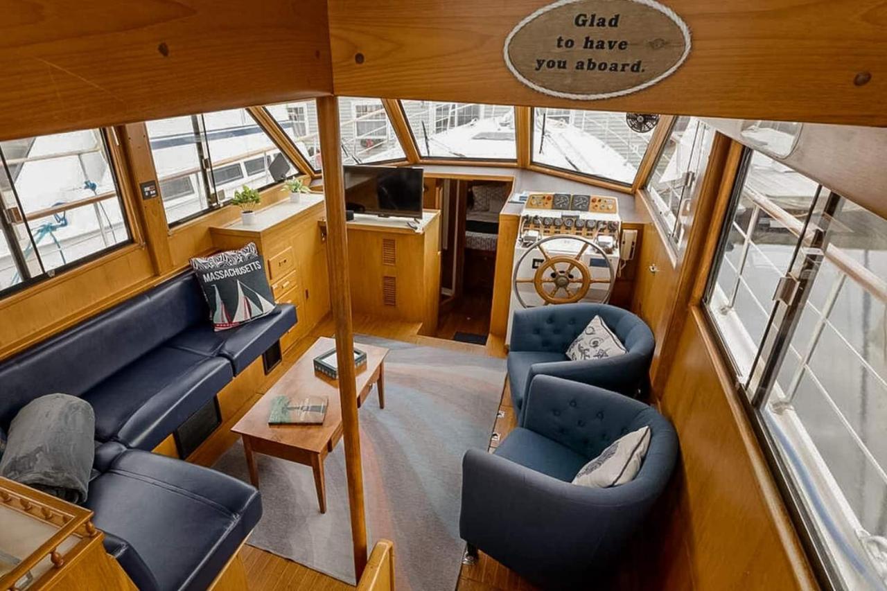 2Br Spacious & Comfy 43' Yacht - Heat & Ac - On The Freedom Trail - Best Nights Sleep Boston Dış mekan fotoğraf